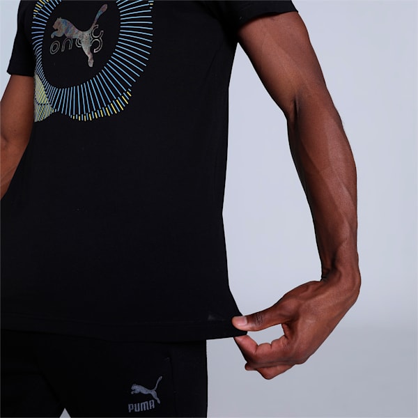 PUMA x one8 Graphic Men's Slim Fit T-Shirt, PUMA Black, extralarge-IND