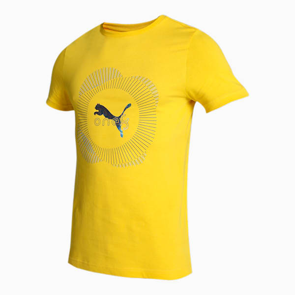 PUMA x one8 Graphic Men's Slim Fit T-Shirt, Fresh Pear, extralarge-IND