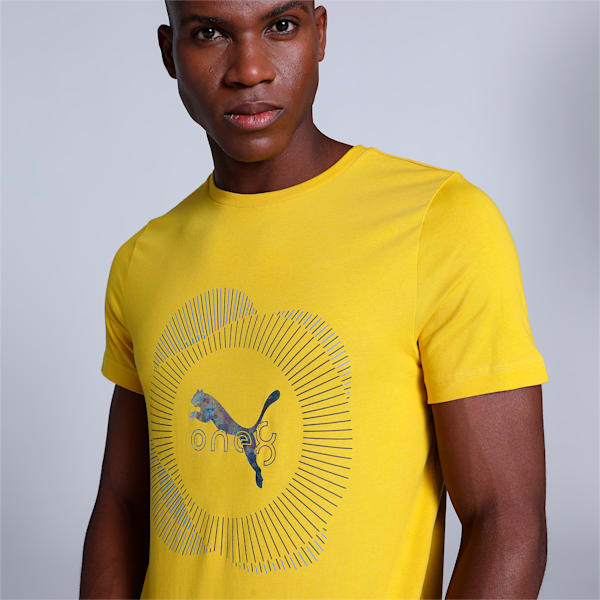 Puma one8 yellow t shirt top