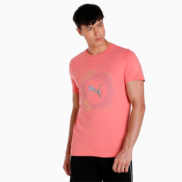 PUMA x one8 Graphic Men's Slim Fit T-Shirt, Hibiscus Flower, extralarge-IND