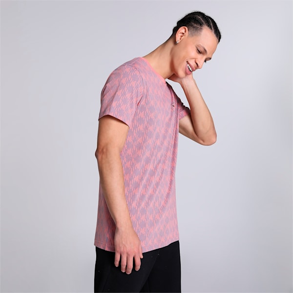 One8 Virat Kohli All Over Print Men's T-Shirt, Hibiscus Flower