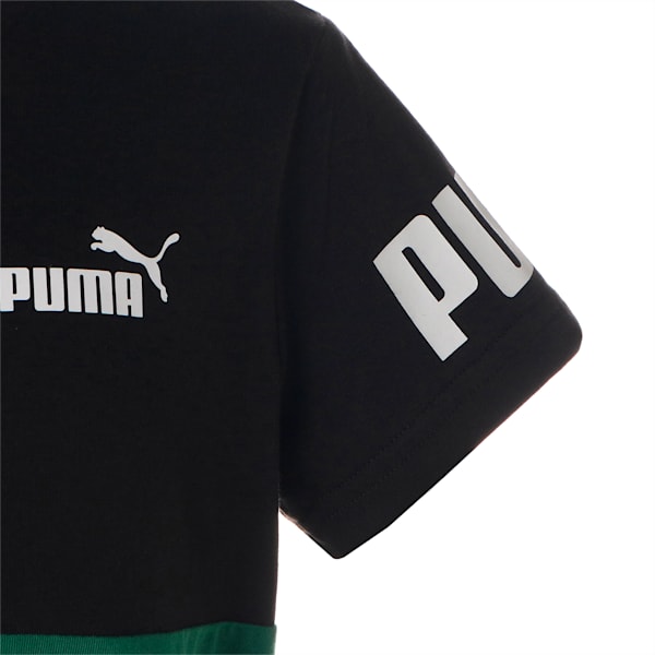 キッズ ボーイズ PUMA POWER 半袖 Tシャツ 120-160cm, PUMA Black, extralarge-JPN