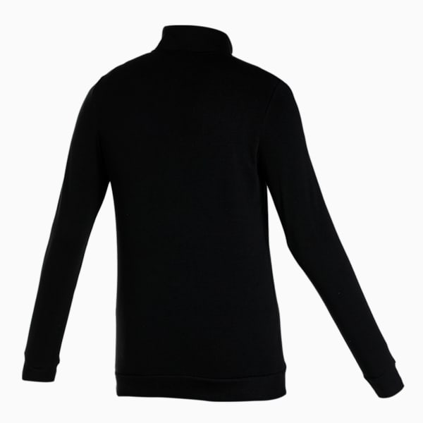 Knitted Multi Logo Men's Slim Fit Jacket, Puma Black, extralarge-IND