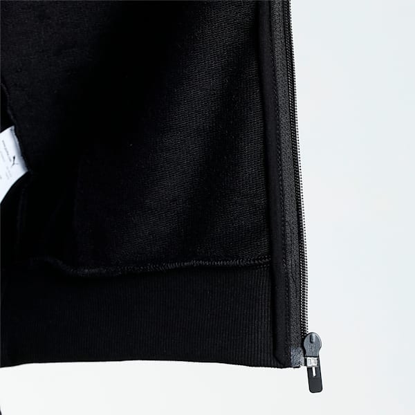 Knitted Multi Logo Men's Slim Fit Jacket, Puma Black, extralarge-IND
