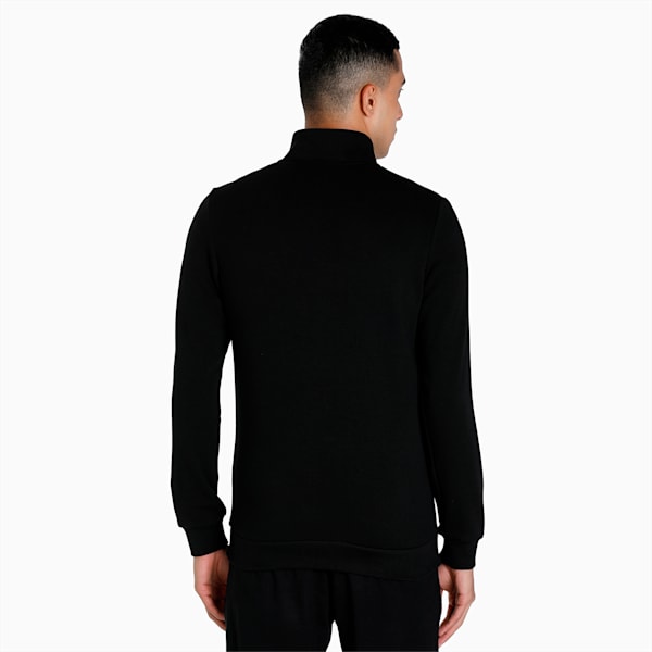 Knitted Multi Logo Men's Slim Fit Jacket, Puma Black, extralarge-IND