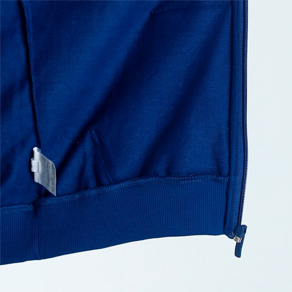 Knitted FF Logo Men's Slim Fit Jacket, Blazing Blue, extralarge-IND