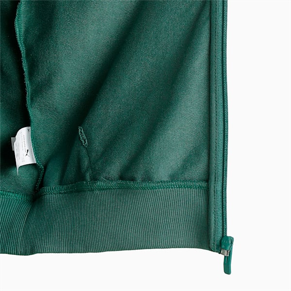 Knitted FF Logo Men's Slim Fit Jacket, Deep Forest, extralarge-IND