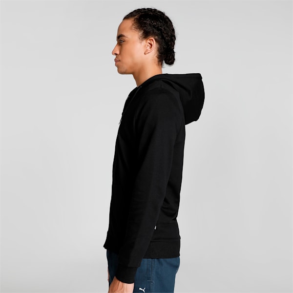 Pixelated Logo FP Men's Slim Fit Hoodie, Puma Black, extralarge-IND
