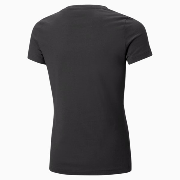 Nova Shine Logo Girl's Regular Fit T-Shirt, PUMA Black, extralarge-IND