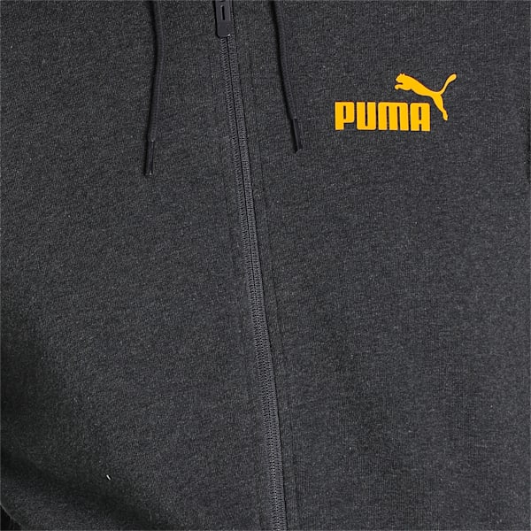 PUMA Knitted Textured Men's Slim Fit Jacket, Dark Gray Heather, extralarge-IND