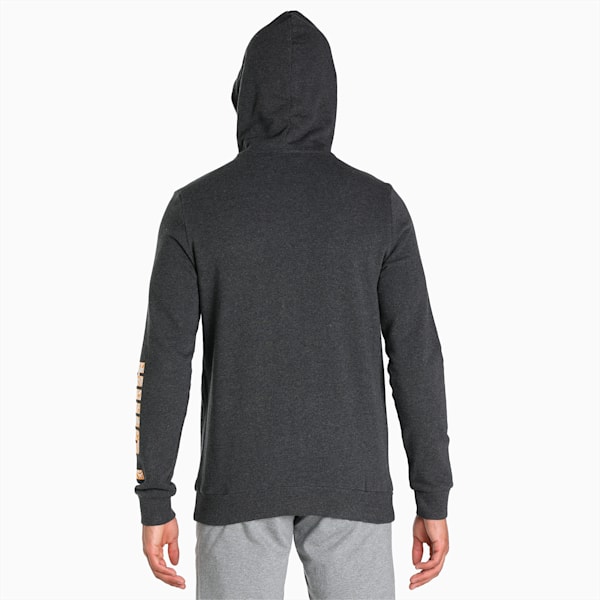 PUMA Knitted Textured Men's Slim Fit Jacket, Dark Gray Heather, extralarge-IND
