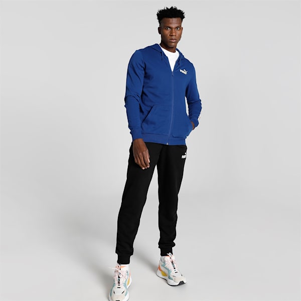 Logo Knitted Men's Slim Fit Jacket, Blazing Blue, extralarge-IND