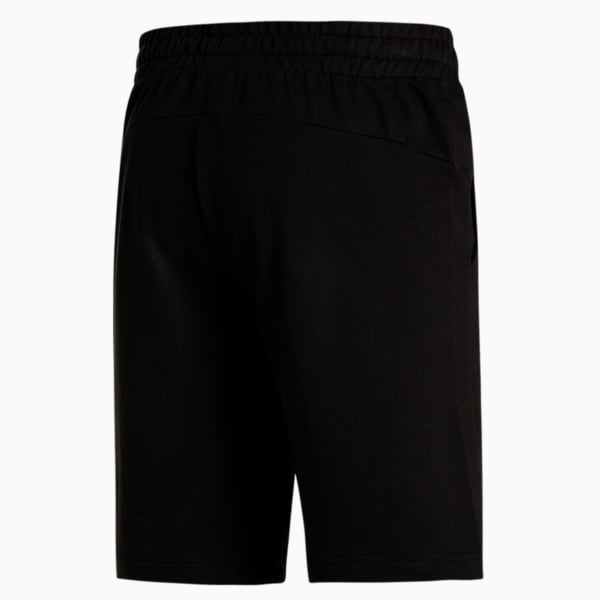 Men's Multi Logo Knitted Shorts, Puma Black, extralarge-IND