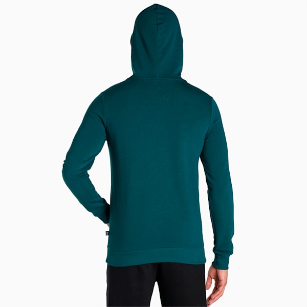 Futuristic Logo Men's Slim Fit Hoodie, Varsity Green, extralarge-IND