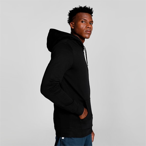 Graphic Men's Slim Fit Hoodie, Puma Black, extralarge-IND