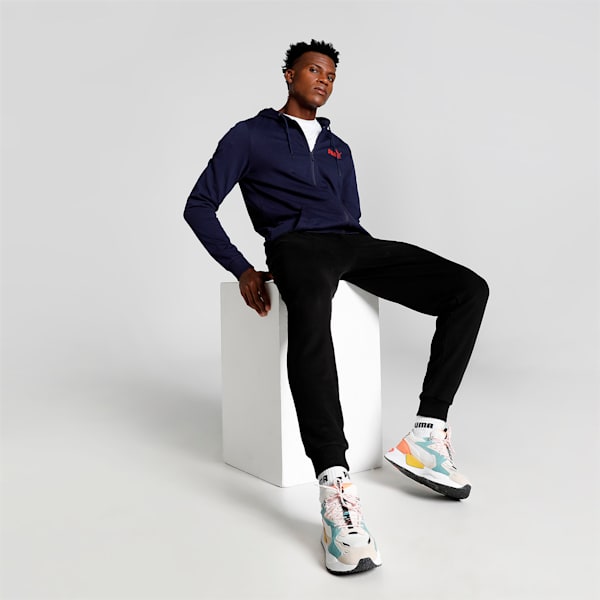 Graphic Men's Slim Fit Hoodie, Peacoat, extralarge-IND