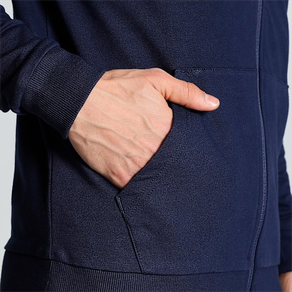 Stylized Cat Men's Slim Fit Sweat Jacket, Peacoat, extralarge-IND