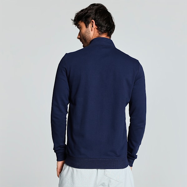 Stylized Cat Men's Slim Fit Sweat Jacket, Peacoat, extralarge-IND