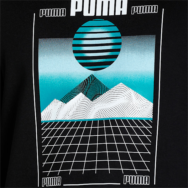 3D Graphic Men's Regular Fit Sweatshirt, Puma Black, extralarge-IND