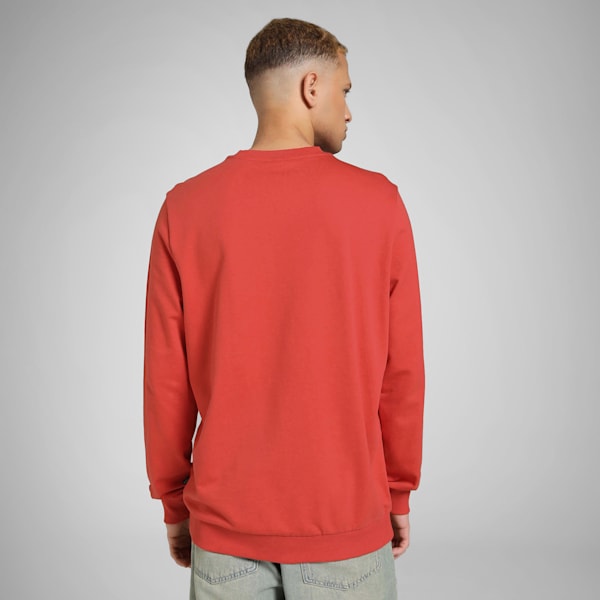 3D Graphic Men's Regular Fit Sweatshirt, Burnt Red, extralarge-IND