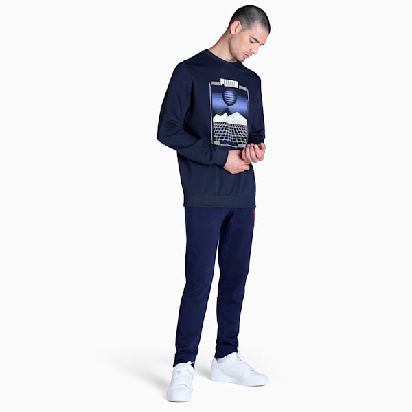 3D Graphic Men's Regular Fit Sweatshirt, Parisian Night, extralarge-IND