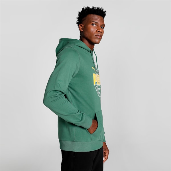 Ring Graphic Men's Regular Fit Hoodie, Deep Forest, extralarge-IND