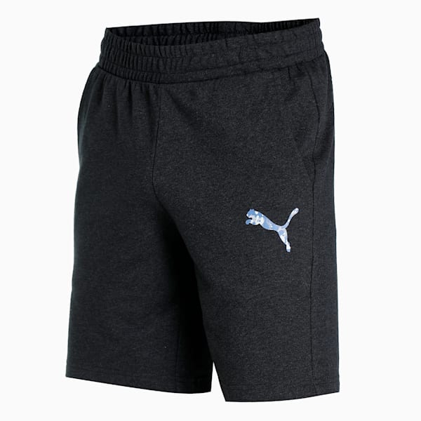 Cat Logo Knitted Shorts, Dark Gray Heather, extralarge-IND