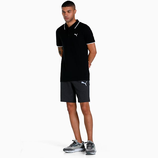 Cat Logo Knitted Shorts, Dark Gray Heather, extralarge-IND