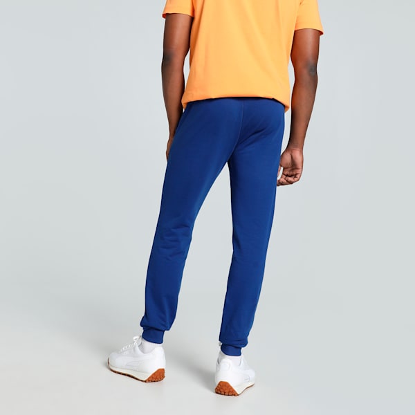 Futuristic Graphic Men's Slim Fit Pants, Blazing Blue, extralarge-IND