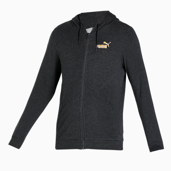 Futuristic Graphic Men's Slim Fit Hoodie, Dark Gray Heather, extralarge-IND