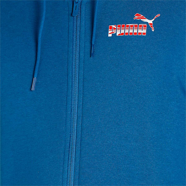 Futuristic Graphic Men's Slim Fit Hoodie, Lake Blue, extralarge-IND