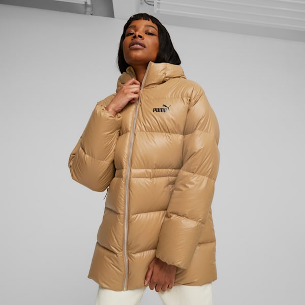 Women's down parka with hood sale