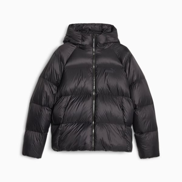 Women's Hooded Ultra Down Puffer Jacket, PUMA Black, extralarge-GBR