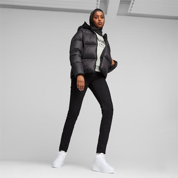 Women's Hooded Ultra Down Puffer Jacket, PUMA Black, extralarge-GBR