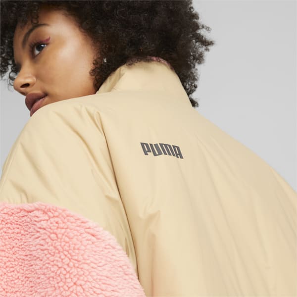 Sherpa Hybrid Women's Jacket, Peach Smoothie, extralarge