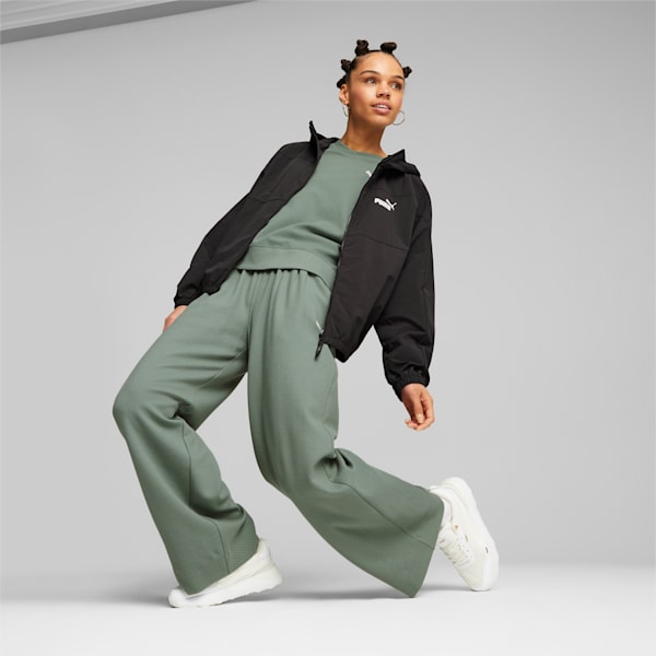 Women's Oversized Hooded Windbreaker, PUMA Black, extralarge-GBR