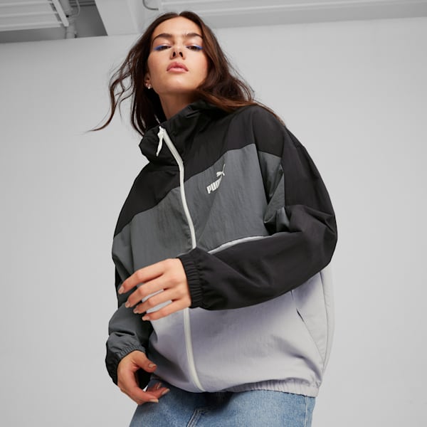 Coupe vent surdimensionne avec capuche Femme PUMA