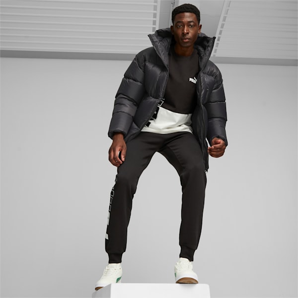 Men's Hooded Ultra Down Puffer Jacket, PUMA Black, extralarge-GBR