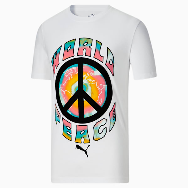 World Peace Men's Tee, Puma White, extralarge