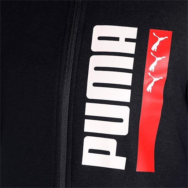 Women's Regular Fit Graphic Jacket, Puma Black, extralarge-IND