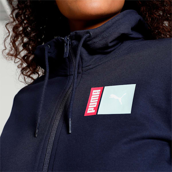 Graphic Women's Regular Fit Hoodie, Peacoat, extralarge-IND