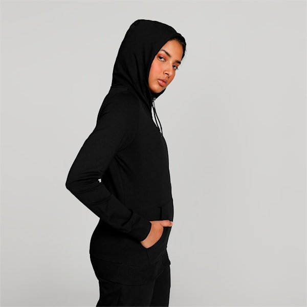 Foil Graphic Women's Regular Fit Hoodie, Puma Black, extralarge-IND
