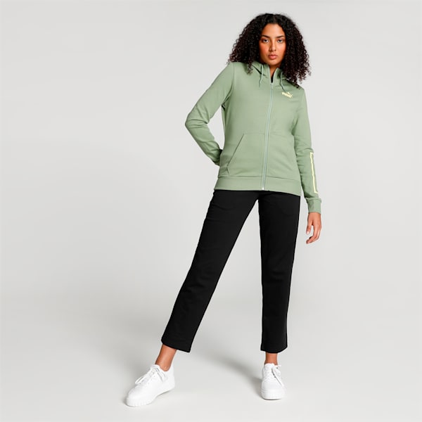 Foil Graphic Women's Regular Fit Hoodie, Dusty Green, extralarge-IND