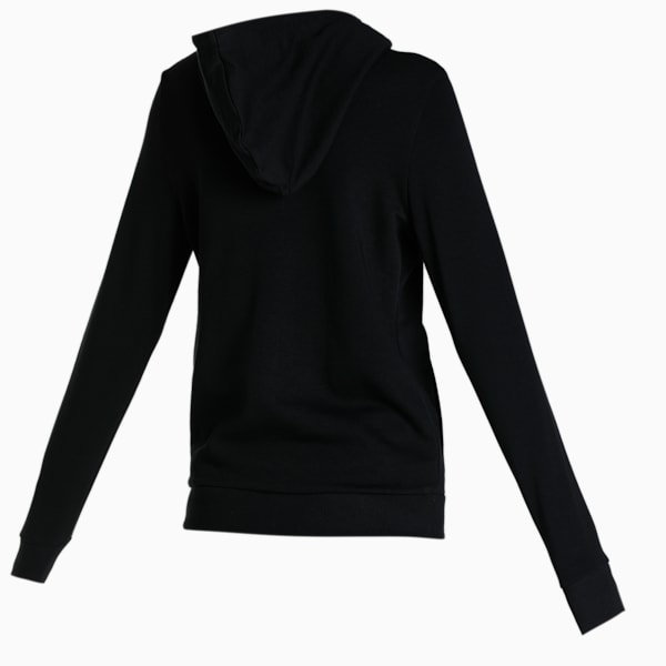 Women's Regular Fit Graphic Hoodie, Puma Black, extralarge-IND