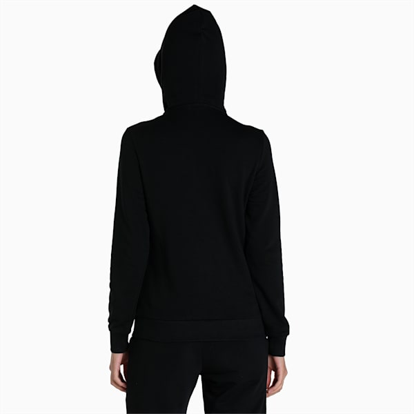 Women's Regular Fit Graphic Hoodie, Puma Black, extralarge-IND