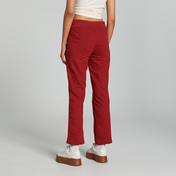 Futuristic Women's Regular Fit Graphic Pants, Intense Red, extralarge-IND