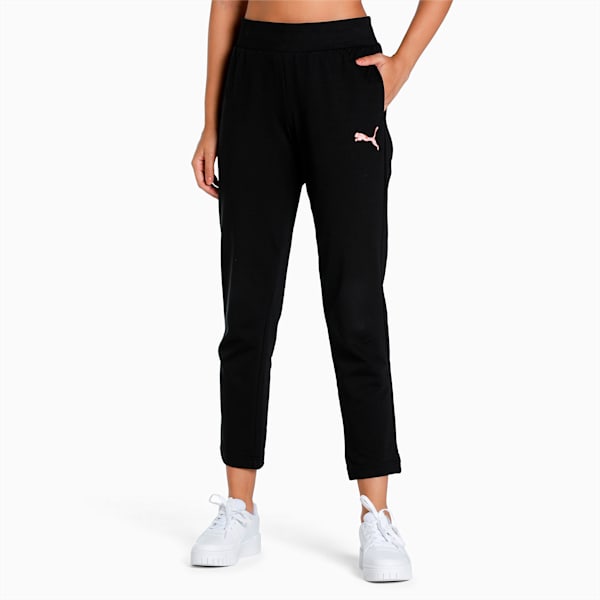 Women's PUMA Cat Graphic Pants, Puma Black, extralarge-IND