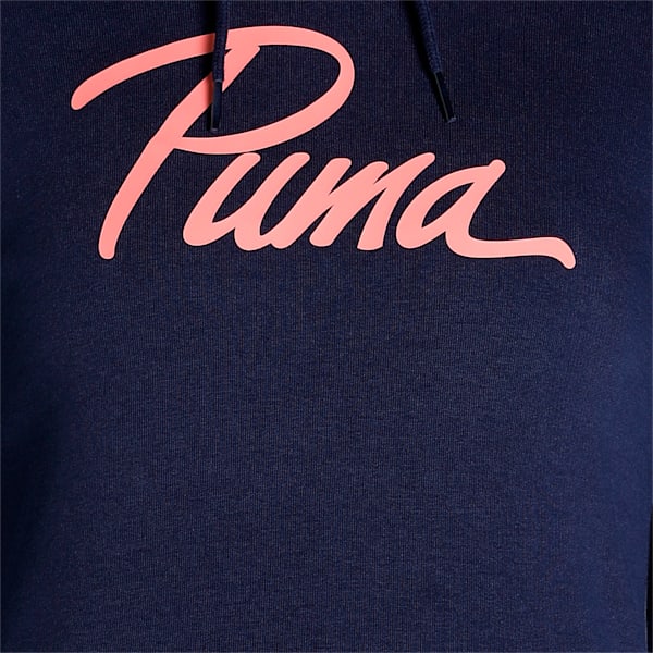 PUMA Logo Regular Fit Hoodie, Peacoat, extralarge-IND
