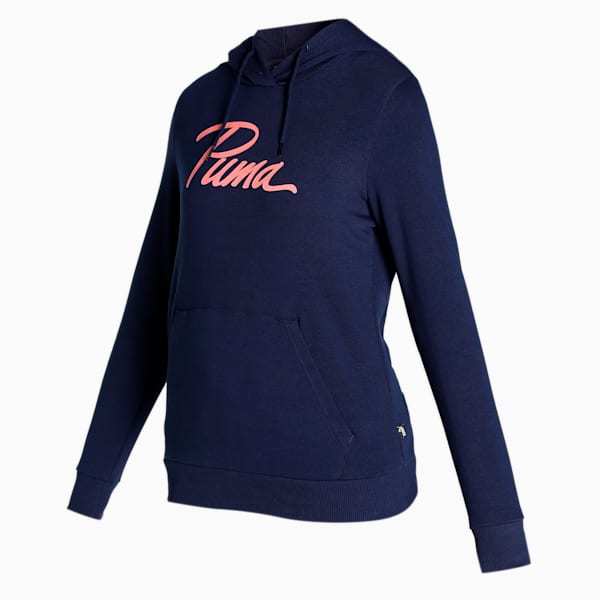 Logo Regular Fit Hoodie, Peacoat, extralarge-IND