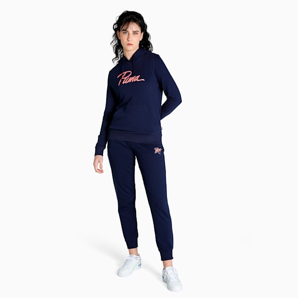 Logo Regular Fit Hoodie, Peacoat, extralarge-IND